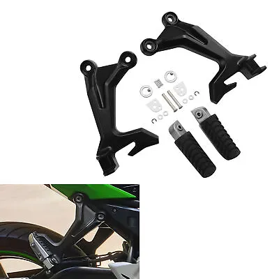 Rear Passenger Foot Pegs Bracket Set Fit For Kawasaki Ninja 650 Z650 2017-2023 • $79.99