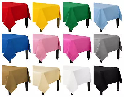 £3.09 • Buy Disposable Paper Table Covers / Table Cloths 13 Colors Available Birthday Party