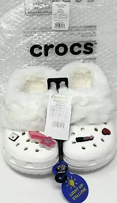 Crocs Mammoth Light Up Charm Clog Womens Size 9 White NEW • $144