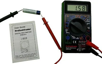 Digital Multimeter 7 Test Functions AC DC Voltage Resistance Current Meter AC DC • $6.49