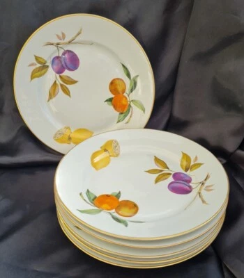 £29.99 • Buy Royal Worcester Evesham Gold 9  PLATES X 6