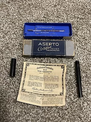 Rare Vintage Aspeto Fever Thermometer W/ Cert Of Examination! • $40