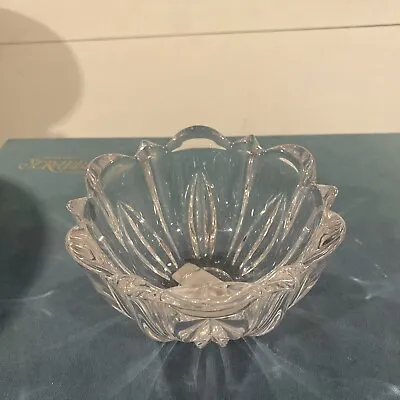 Vintage Mikasa Previn Cut Crystal Leaf Design Candy Dish/Bowl Made In Australia • $25