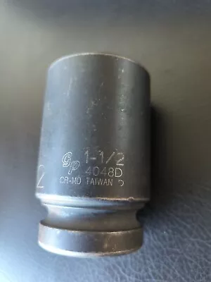 Grey Pneumatic - 4048D - 1  Drive - 1-1/2  6 Point Deep Impact Socket Free Ship • $21.99