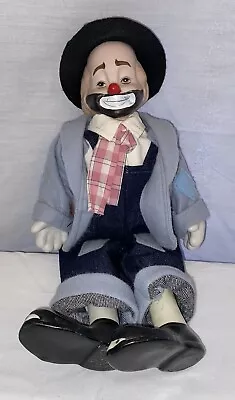 Vintage Porcelain Hobo Clown 15” • $21.95