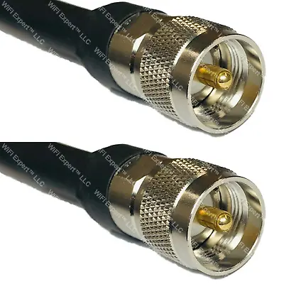 1-130' TIMES ® LMR400UF Antenna Patch Coax Cable PL-259 UHF Male CB HAM RF LOT • $178.99