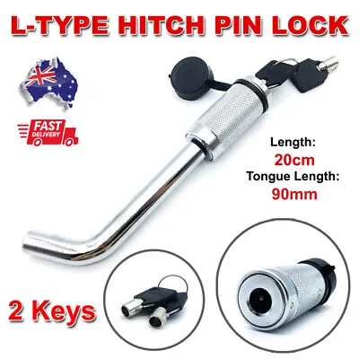 $15.99 • Buy New Hitch Pin Lock Security Tow Ball Bar L Type Caravan Trailer Parts Anti Theft