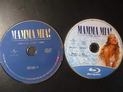 Mamma Mia! The Movie [DVD/Blu-ray] BOTH VERY GOOD++ DISCS ONLY No Case/artwork • $4.30