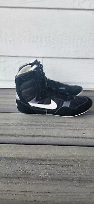 Vintage Nike Greco Wrestling Shoes Size 6 Old School 90s Black Grey Supreme • $100