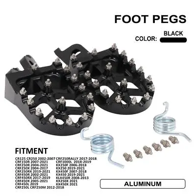 Foot Pegs Footrests Pedals For KX450 2019-2023 KX450X 2021-2023 KX450F 2007-2018 • $31.99