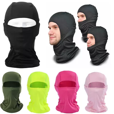 Men's Full Face Mask Motorcycle Head Cover Headgear Balaclava Helmet Liner Hats • $6.88