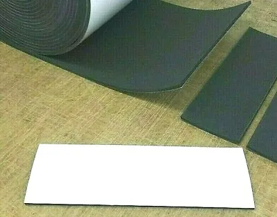 Neoprene CC Sponge Rubber Sheet 1/4  Thick X 4  W X 12  L Strip W/ PS Adhesive • $7.98