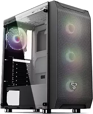 Fantech PC Gaming Computer Desktop Case Tempered Glass Side Panel ATX Tower W... • $133.95