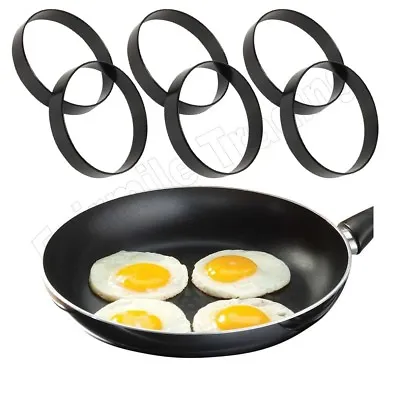 Non Stick Metal/Stainless Steel Egg Frying Ring Circle Round Fried Poach Pancake • £2.49