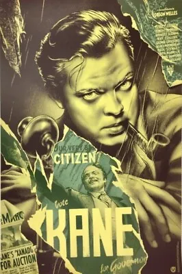 Citizen Kane Variant Limited Edition Screen Print Martin Ansin Orson Welles • £95
