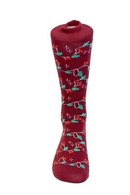 Men's Christmas Holiday Mistletoe Novelty Crew Socks Shoe Size 6-12.5 • $9.99