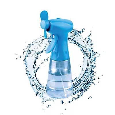 Water Mist Spray Fan Portable Mini Outdoor Holidays Travel Mist Cooling Device • £5.50