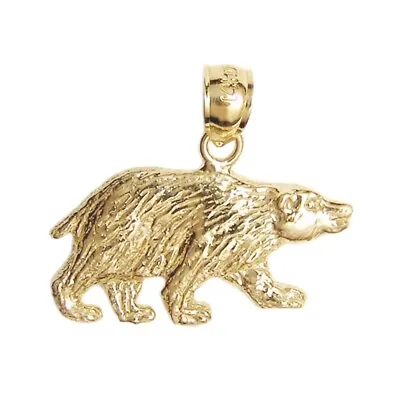 New 14k Yellow Gold Bear Pendant • $139.99