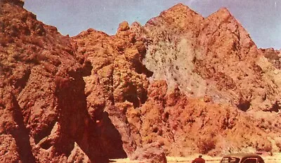 Painted Canyon Near Mecca California (Old Car In Picture) --POSTCARD • $3.49