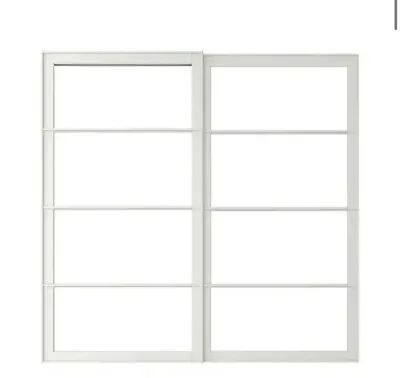 £99 • Buy New Ikea Pax Wardrobe Sliding Door Frame Kit Boxed. 200x201 Cm White