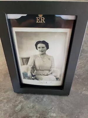 Hrh Queen Elizabeth Queen Mother Signed 6 X 4 Framed Photo Print 2 Charity List • £7.99