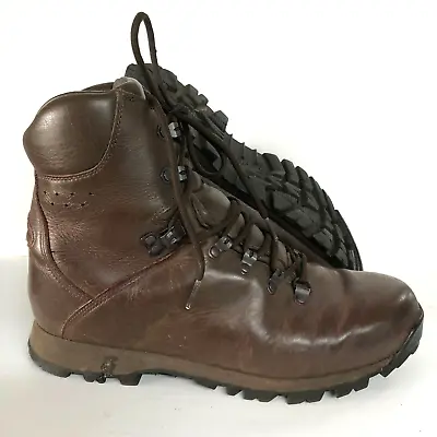 Iturri Patrol Boots 9 Med Men's Combat Leather Brown Genuine British Military • $56.83
