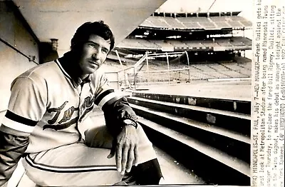 PF14 1972 Wire Photo NEW MINN TWINS MANAGER FRANK QUILICI METROPOLITAN STADIUM • $20