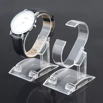 £6.28 • Buy 10pcs Clear Acrylic Watch Stand Bangle Rack Display Holder Bracelet Showcase