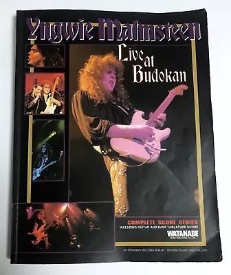 YNGWIE MALMSTEEN Live At Budokan BAND SCORE JAPAN GUITAR TAB • $65