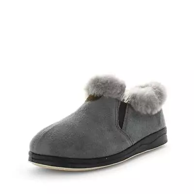 NEW Panda Elivia Fabric Slippers 10 Grey Womens Comfort Padded Slip On • $49.95