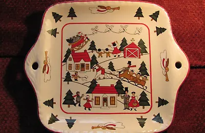 Mason's Christmas Village Cake Plate With Handle • $31.95