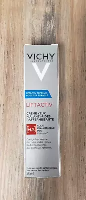 Vichy Liftactiv H.A. Anti-Wrinkle Firming Eye Cream 15ml/0.50fl.oz. EXP 01-2026 • $26.99