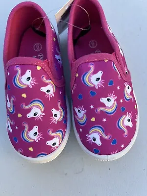 Girls Slip On Tennis Shoes With My Little Pony On It • $12