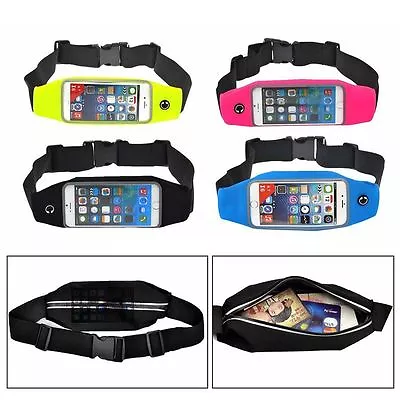 Running Jogging Sports Gym Waist Band Belt Case Cover Strap For Phones • $18