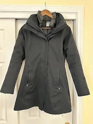 Patagonia Tres 3-in-1 Women's Down Puffer Parka Jacket Womens Small Black Hooded • $125