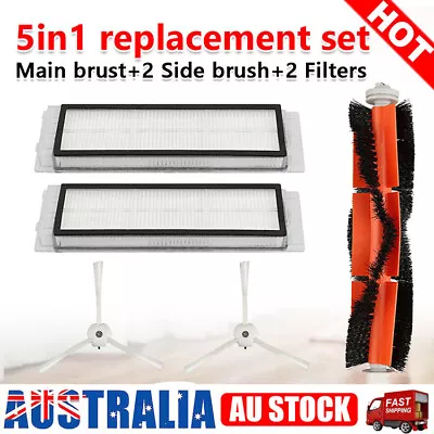 For Xiaomi Mi Robot Vacuum Cleaner Accessories Brush+2Side Brushes+ 2HEPA Filter • $17.75