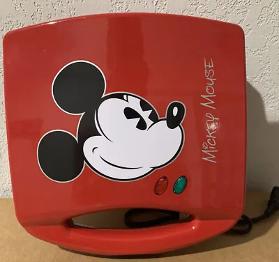 Disney Mickey Minnie Mouse Red Sandwich Maker DCM-51 Works Grill Toaster • $15.99