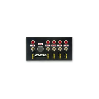 Moroso 74131; Drag Race Panel Black Anodized Flat Surface Mount 6 Switch • $146.99