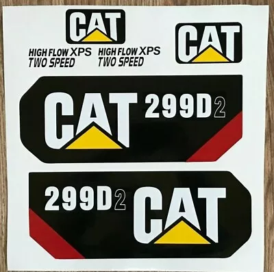 Caterpillar 299D 2 Decal Kit Cat Skid Steer Stickers USA • $140