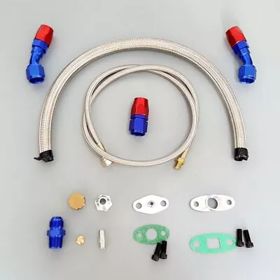 Turbo Oil Feed Oil Return Drain Kits For T3 T4 GT35 T70 T66 T76 Turbocharger • $57.99