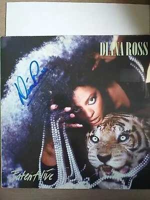  DIANA ROSS Genuine Signed  ALBUM COVER  EATEN ALIVE Signed   By DIANA  • £150