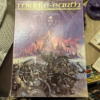 £50 • Buy Games Workshop Middle Earth Role Playing Game (MERP) 1985 J.R.R Tolkein Vintage