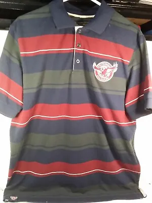 Manly Sea Eagles Polo Large Maroon Blue Green Classic Branded Supporter • $30