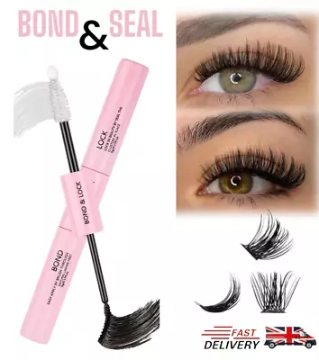 Lash Bond And Seal Cluster Lashes Glue Individual Lash Glue Strong Hold (10ml) • £3