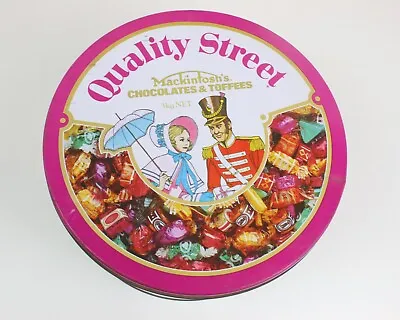 £17.70 • Buy Vintage Quality Street Mackintosh's Chocolates & Toffees Round Tin Large 1979