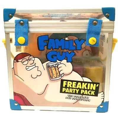 Family Guy: Feakin' Party Pack Storage Ping Pong Box Poker Cards & Chips No DVDs • £28.90