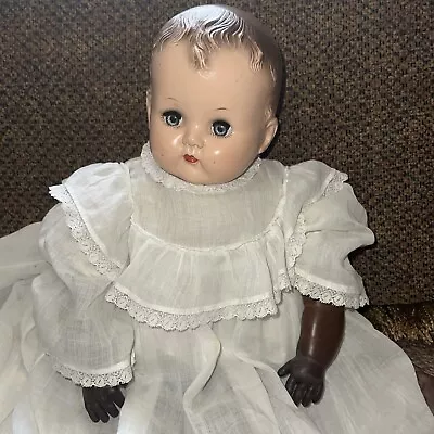 Vintage 15” Ideal Plassie Magic Skin Baby Doll Sleep Eyes PB-25 1940s USA • $49.99