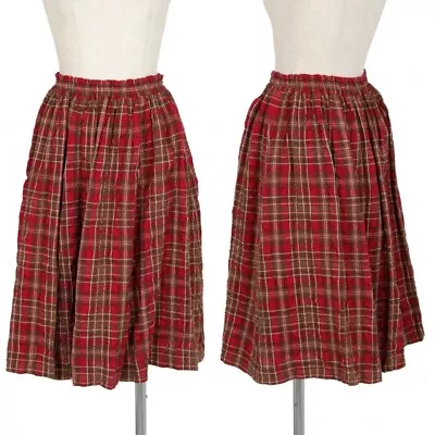 Mademoiselle NON NON Plaids Skirt Size S-M(K-102868) • $204