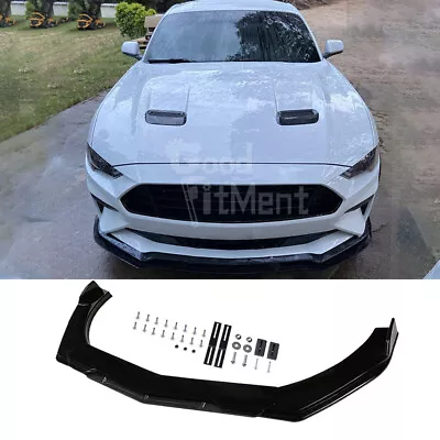 For Ford Mustang Mach-E Glossy Black Front Bumper Lip Spoiler Splitter Body Kit • $79.58