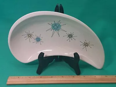 Vintage 1950's Franciscan Atomic Starburst Crescent Salad Plate Bone Dish • $44.99